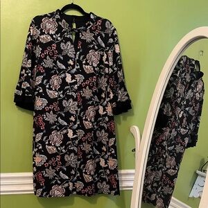 Chris McLaughlin Floral 3/4 Sleeve dress